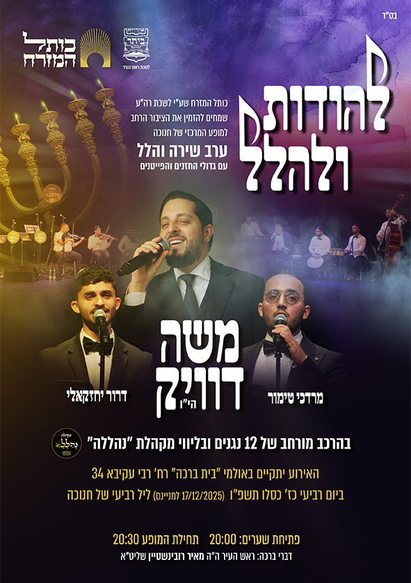 להודות ולהלל כתל המזרח